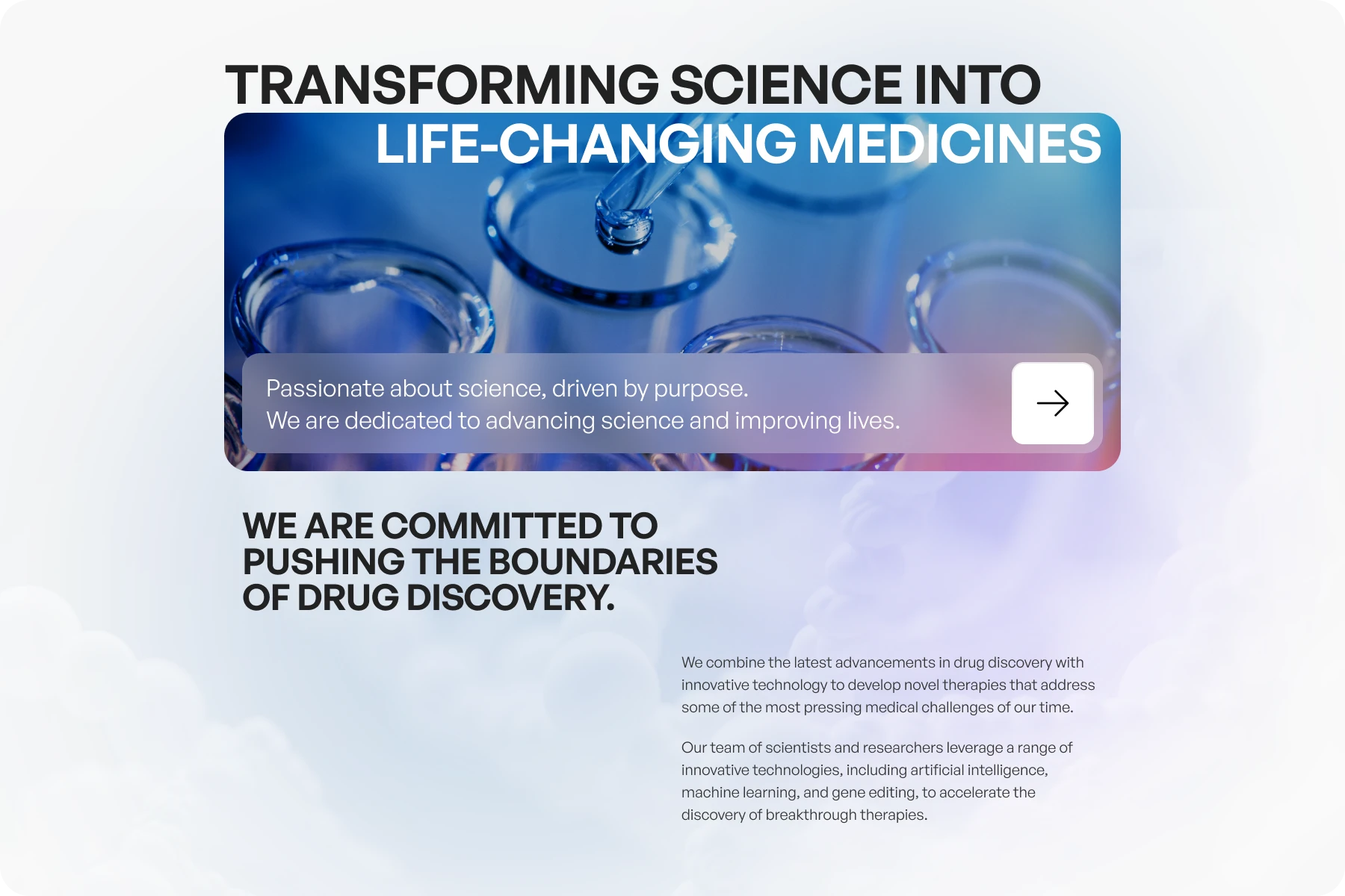 Biotech website style exploration 2